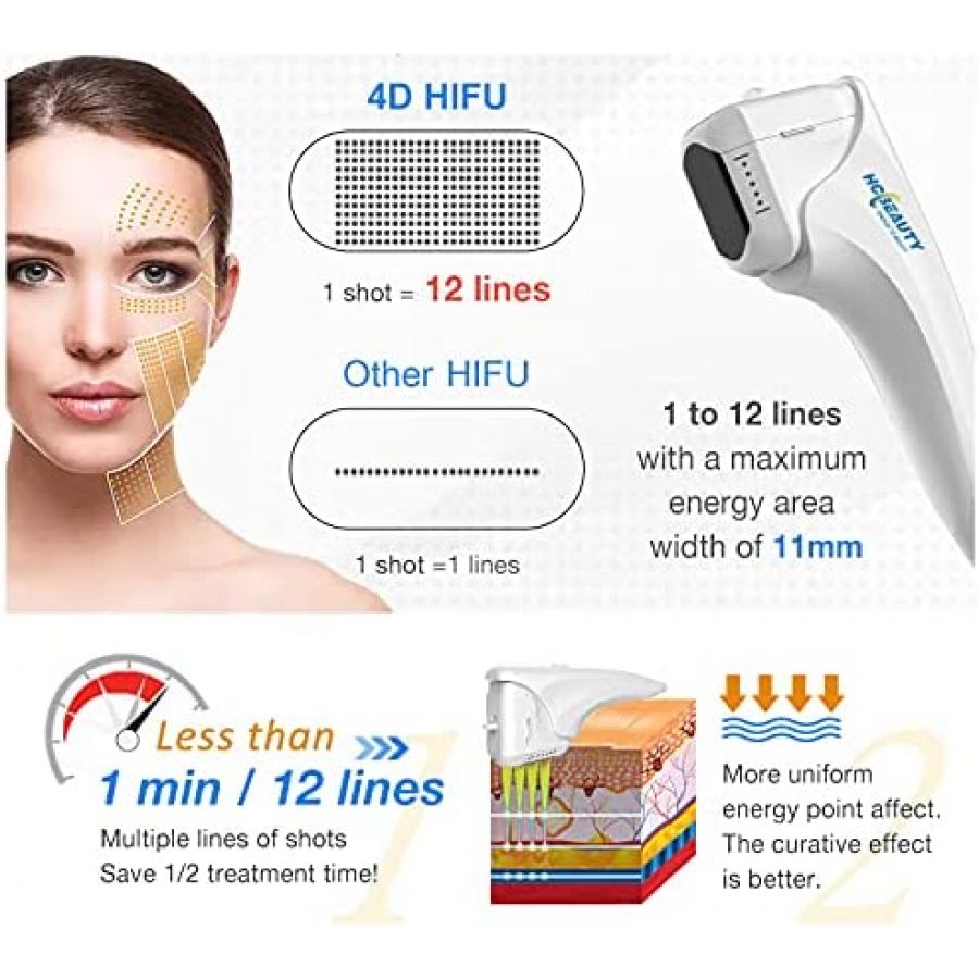 Anti Aging 4 in 1 4D HIFU Wrinkle Removal Device